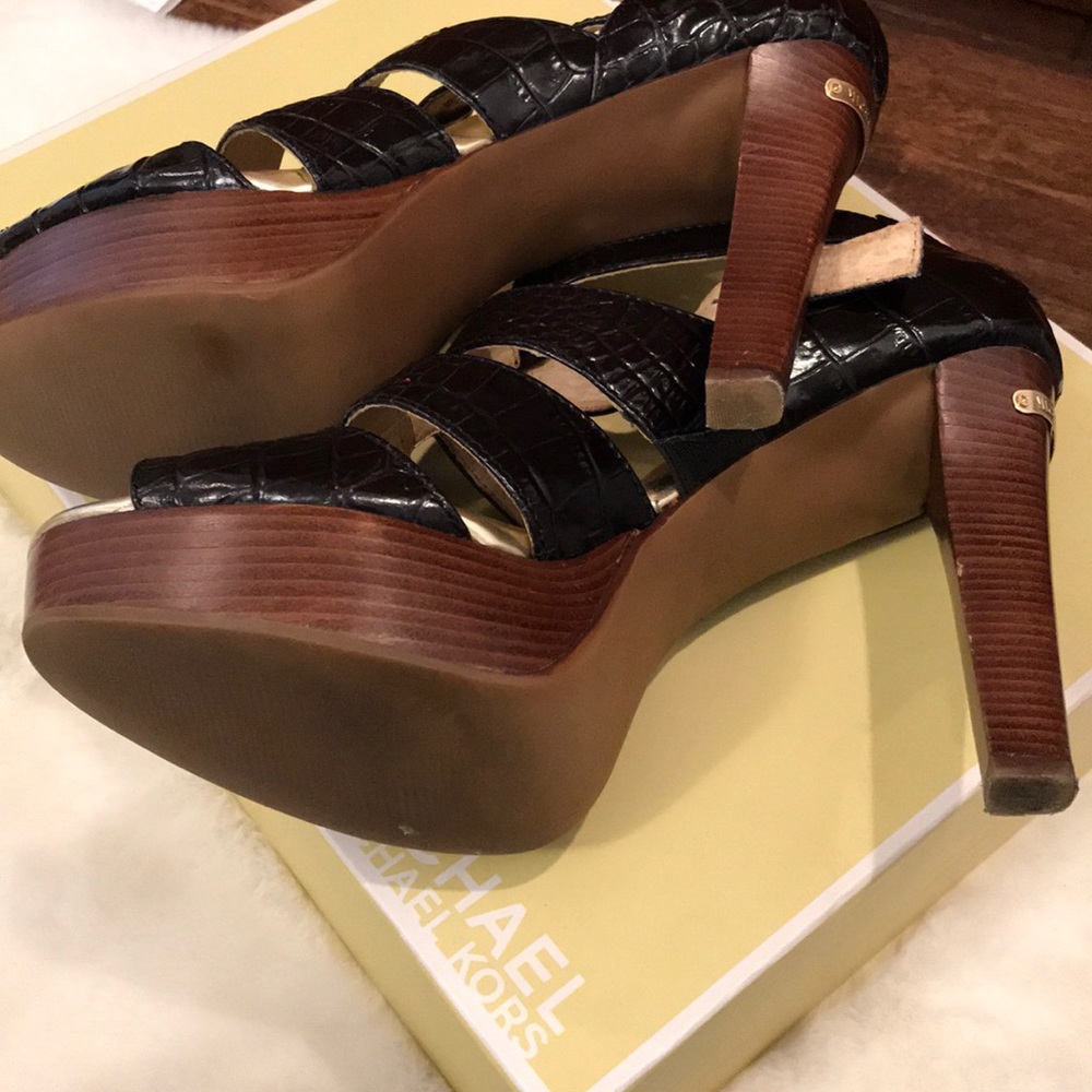 Michael Kors Camden platform shoe black size 8.5 - Picture 5 of 8